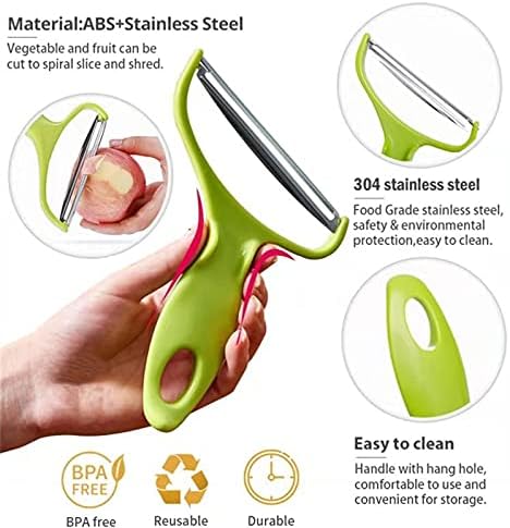 Vegetable Peeler Cabbage Cutting Machine MOANLMY shredded kitchen stainless steel peeling knife gadget shredded cabbage Coleslaw, a must-have tool...