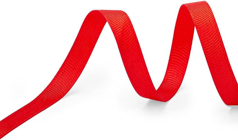LIUYAXI 1/4" X 50 Yards Solid Red Grosgrain Ribbon, Perfect for Crafts, Wedding Decor, DIY Hair Accessories, Sewing, Gift Package Wrapping and Mor...