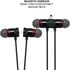 Wireless Magnetic Rechargeable Ear Buds, in line mic, Volume, Play/Pause Controls (Black)...