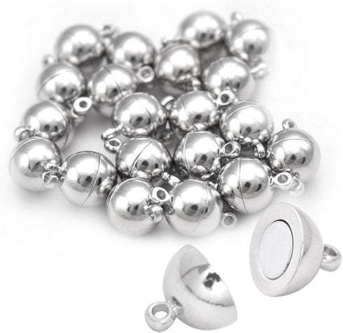 CooBigo Magnetic Clasps Leather Bracelet Necklace Fashion Jewelry Craft Accessories Copper Silver-plated FLQ083-3&FLQ246...