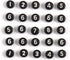 Yochus 1000pcs Black Round Acrylic Number Beads 4x7mm White Figure 0-9" Beads for Jewelry Making and DIY Bracelets, Necklaces, Key Chains...