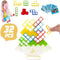 32PCS Tetra Tower Game Balance Stacking Blocks, Tetra Tower Balancing Stacking Board Games Building Blocks Puzzle Toy, Family Games Birthday for K...