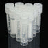 100pcs 2ml Graduated Plastic Cryovial Cryogenic Vial Tube Self Standing with Cap...