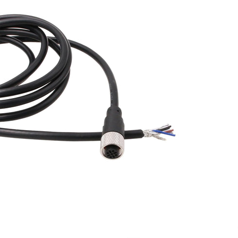 Sensor Actuator M12 A Coded 4 pin Female Shield Cable to Open Wire for Industrial Automation, Device Network DeviceNet, CANopen, IO Link, Profibus...