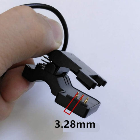 TW64 TW68 Smart Watch Charger Universal USB Charging Cable 3 pin 6mm Clip Smart Bracelet Charger Wire (3 pin 6mm)...