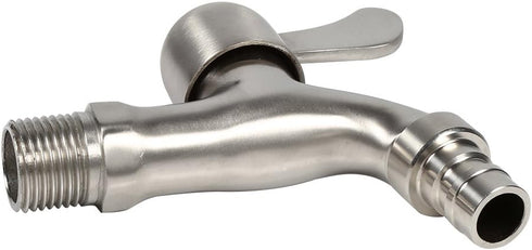 Wash Machine Tap, Garden Tap 304 Stainless Steel Outside Wall Mounted Water Faucet Adapter for Laundry Bathroom Washing, Sink Bathtub spouts (Wash...