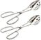 KEBE 2-PACK Serving Tongs for Buffet Party Catering, Thickening Food Serving Salad Cake Bread Kitchen Tongs, Stainless Steel...