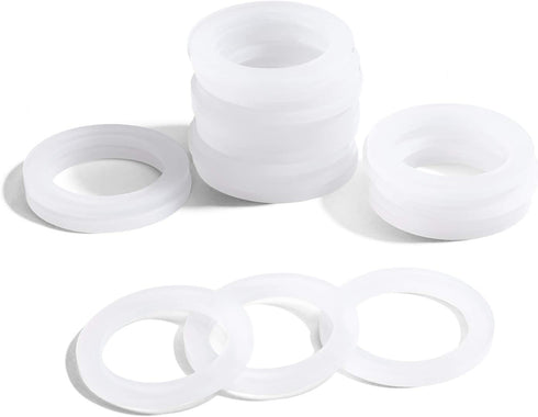 8 PCS Replacement Spare Food Grade Silicone (Better Than Rubber) Gasket Seal Ring For Aluminium Stovetop Coffee Maker Pots Bialetti Moka Express D...