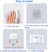 Upgraded Shower Phone Holder Tablet Wall Mount Phone Holder Removable,Self-Adhesive Mobile Cell Phone iPad Holder for Bed Bathroom Kitchen, Compat...