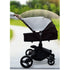 Stroller Sun Shade Universal Baby Stroller Cover for Sun Bassinet Blackout Cover (0-6m) Sunshade Visor Wind Cover Blocks Sun's Rays - Gray...