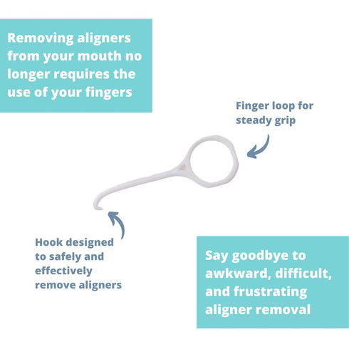 Aligner Remover (White) - Capsule Products presents a sleek, beautiful Aligner Remover Tool, in white. This tool is designed to work for all clear...