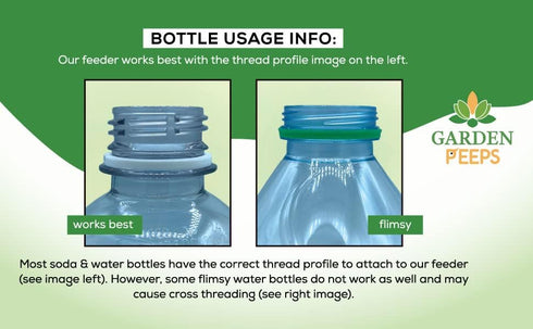 The Hummingbird Bottle Hummingbird Feeders for Outdoors Hanging, Uses Recyclable Bottles (American Flag)...
