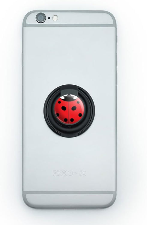 Mobile Phone Finger Ring Grip Holder Stand Insects Ladybug Butterfly Dragonfly - Lady Bug Ladybug Insect...