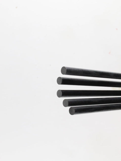 5 pack 6 INCH G10 Rod for knife making - craft supplies - jewelry making (BLACK, 3/16 INCH)...