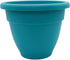 The HC Companies 6 Inch Caribbean Planter - Lightweight Indoor Outdoor Plastic Plant Pot for Herbs and Flowers, Dusty Teal...