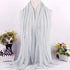 Women Solid Shimmer Hijab Muslim Head Wrap Long Scarf (Shimmer-Silver)...