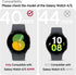 Miimall Waterproof Case for Samsung Galaxy Watch 4 & 5 40mm Protective Bumper Case with Tempered Glass Screen Protector, No Fog Hard PC Cover for ...