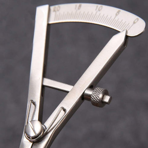 XIAN 3.5 Inch Adjustable Marking Gauge Mini Edge Press - Pitch Gauge DIY Leather Craft Tool, Precision Spring Dividers Calipers Compass Measuring ...
