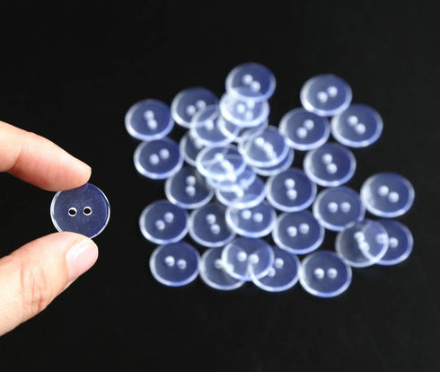 GANSSIA 15mm(5/8 Inch) Plastic Clear Buttons with 2 Holes,Transparent Button for Shirt Sewing Scrapbooking DIY Project, Pack of 200pcs...