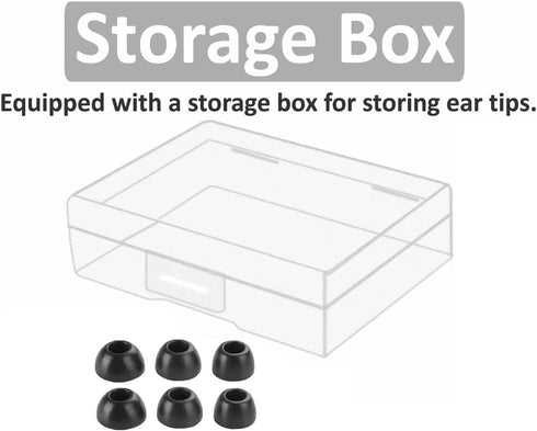 Memory Foam Ear Tips Compatible with JBL Tune 230NC TWS Earbuds, Foam Ear Buds Noise Cancelling Ear Cap Ear Plug Eartips, LMS 3 Size 3 Pairs,Black...