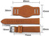 Big Face Round Dial Men Cool Watches Vintage Retro Steampunk Rock Wide Leather Strap Watch Fashion Cuff Sport Watch Quartz Calendar Wristwatch (br...