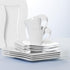 Villeroy & Boch New Wave Tea Cup Saucer, 7 x 6 in, Premium Porcelain, White...
