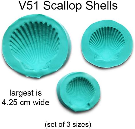 Scott Clark Woolley Scallop Shell Molds (set of 3)...