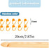Wooden Crochet Hooks, 25mm Wooden Handle Crochet Hook Bamboo Knitting Crochet Needles with 10 pcs Knitting Stitch Markers for Handcraft Crocheting...