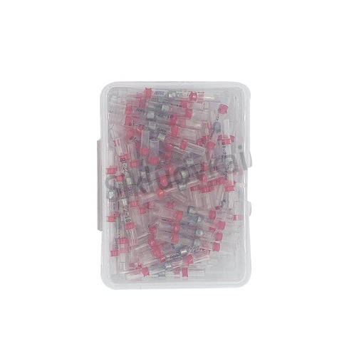 100 PCS Solder Seal Wire Connectors 22-18 Gauge 40mm Long Insulated for Electrical Wire (22-18)......