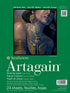 Strathmore 400 Series Artagain Pad, Coal Black Paper, Glue Bound, 6x9 inches, 24 Sheets (60lb/160g) - Artist Paper for Adults and Students - Paste...