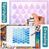 12 Sets Geometric Honeycomb Stencils Painting Art Templates Stencils for Scrapbooking Drawing Tracing DIY Furniture Wall Floor Decor (6 x 6 Inch)...