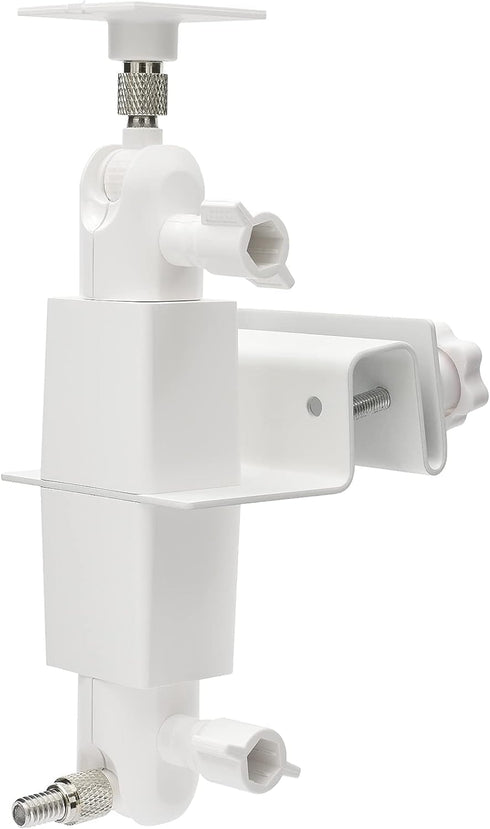 Aobelieve 2-in-1 Gutter Mount for Ring Solar Panel, Stick Up Cam Battery and Spotlight Cam Battery, White...
