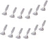 Stainless Steel TEA/COFFE AND Spice Box Spoons Set of 12 (Silver) (Small Tea spoon)...
