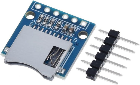 6Pcs Mini SD TF Card Module Support Micro SD Card, Micro SDHC Card for Arduino UNO R3 MEGA 2560 Due...