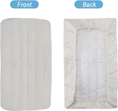 Luxiv Indoor Air Conditioner Cover, White Window Unit Protection Anti-Rust Adjustable Cover for Indoor Window AC with Free Elastic Straps (21x13x2...