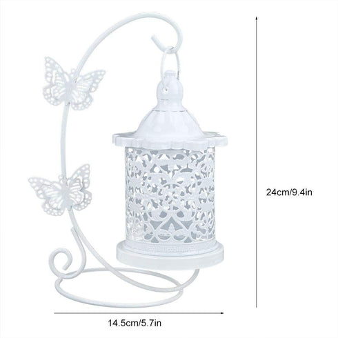 Yosoo Bird Cage Shape Candlestick, European Household Candlesticks Hollow Candle Holder Hanging Decoration, Home Bedroom Decor, 9.4x5.7in...