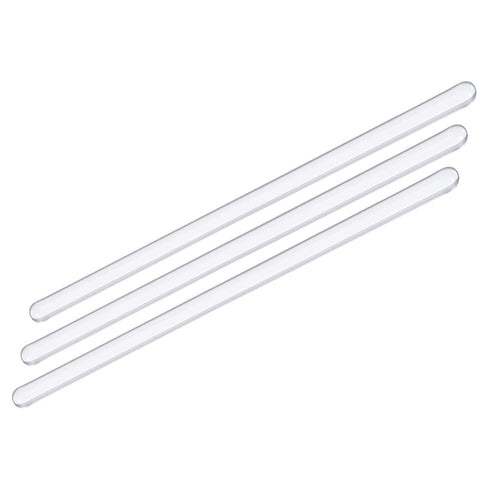 MECCANIXITY Borosilicate Glass Stick 5.91" Length 6mm Dia Stir Rod Mixing Tools with Both Ends Round for Lab Kitchen Science 3Pcs...