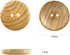 30 Pcs 30mm Camellia Wood Wooden Buttons for Craft DIY Sewing Project (convex)...