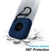 Geiomoo Silicone Case for Tile Mate 2022 Tracker, Soft Flexible Scratch Resistant Cover with Carabiner (Navy Blue)...