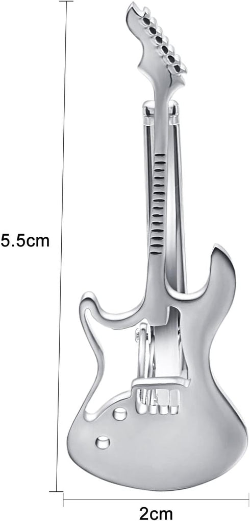 Yoursfs Music Tie Clips for Men Unique Elegant Tie Bar Clip Copper Drum Kit Guitar Tie Pins Fashion Jewelry Men's Clothing Accessories...