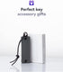 Compact Key Holder - Minimalist Keychain Organizer - EDC Key Carrier Leather Lanyard - Aluminium Key holder...