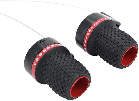 V GEBY Bike Speed Shifter Outdoor Mountain Thumb Gear Shifters with Grips SpeedshifterLever and Set, 1 Pair...