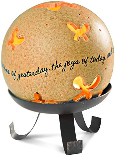 Pavilion - Comfort Candles - Grandmother - Includes Tea Light Candle and Stand, 5-1/2-Inch, Butterfly Pierced Round...