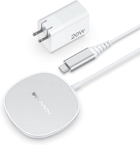 NANAMI Magnetic Wireless Charger iPhone Compatible with MagSafe Charger for iPhone 15/14/13/12 Pro/Max/Plus, Fast Wireless Charging Pad Phone Char...