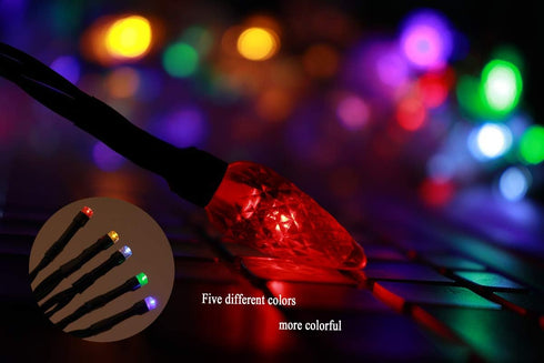 YAGE Tale LED Christmas Light Phone Charger Cord USB and Bulb Charging Cable 50inch 10led Multicolor Bulbs Compatible with Phone5,6,7,8,X,XR,XS,XS...