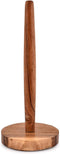 NIRMAN Acacia Wood Paper Towel Holder Decorative Countertop Standing Rolls Holder for Kitchen, Toilet, Pantry and Bathroom (5" x 5" x 12")...