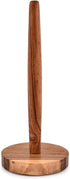 NIRMAN Acacia Wood Paper Towel Holder Decorative Countertop Standing Rolls Holder for Kitchen, Toilet, Pantry and Bathroom (5" x 5" x 12")...