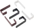 8 Pack Bunk Bed Ladder Hooks, Inside Width 1" Vinyl Coated Iron Heavy Duty Hook Brackets for Bed Decoration Tool with 2 Size Mounting Screws, 2.75...