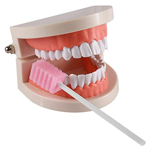 Disposable Oral Swabs, Sterile Dental Sponge Swabsticks Unflavored for Mouth & Gum Cleaning (250 Pack/box)...