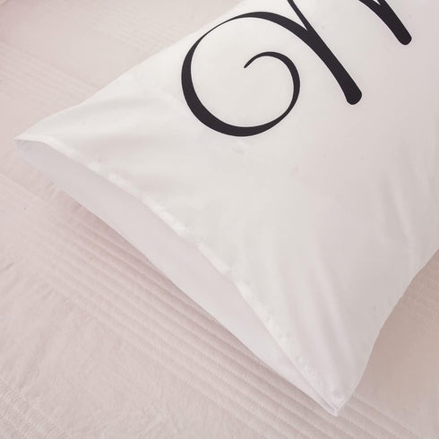 NTBED Couples Pillowcases Mr and Mrs Pillow Covers Heart Printed Bed Pillowcase,Valentine's Day,Anniversary Wedding Gifts Home Decoration (19''x29...